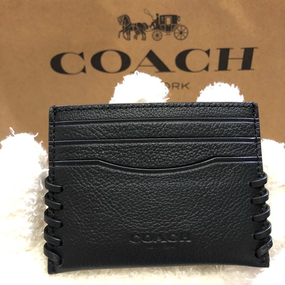 🖤Coach Slim Card Case with Baseball ⚾️ Stitch 🖤 - Picture 5 of 5